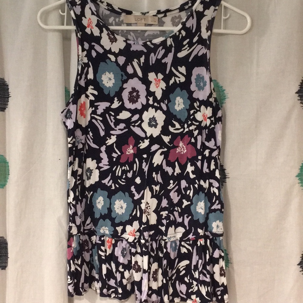 Peplum tank top